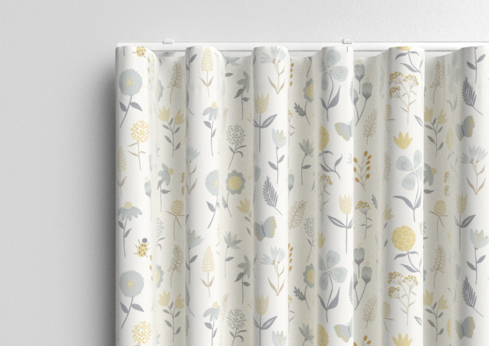 Floral Whimsy, Burnt Yellow - Made to Measure Curtains - Image 13